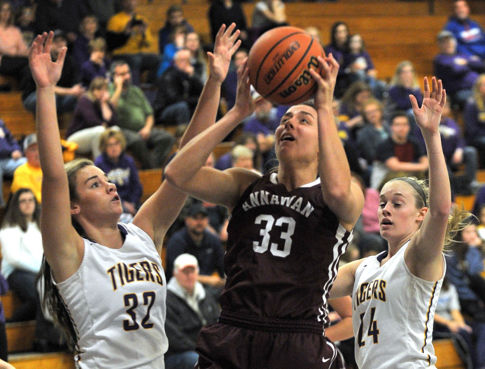 Annawan girls basketball at Sherrard.